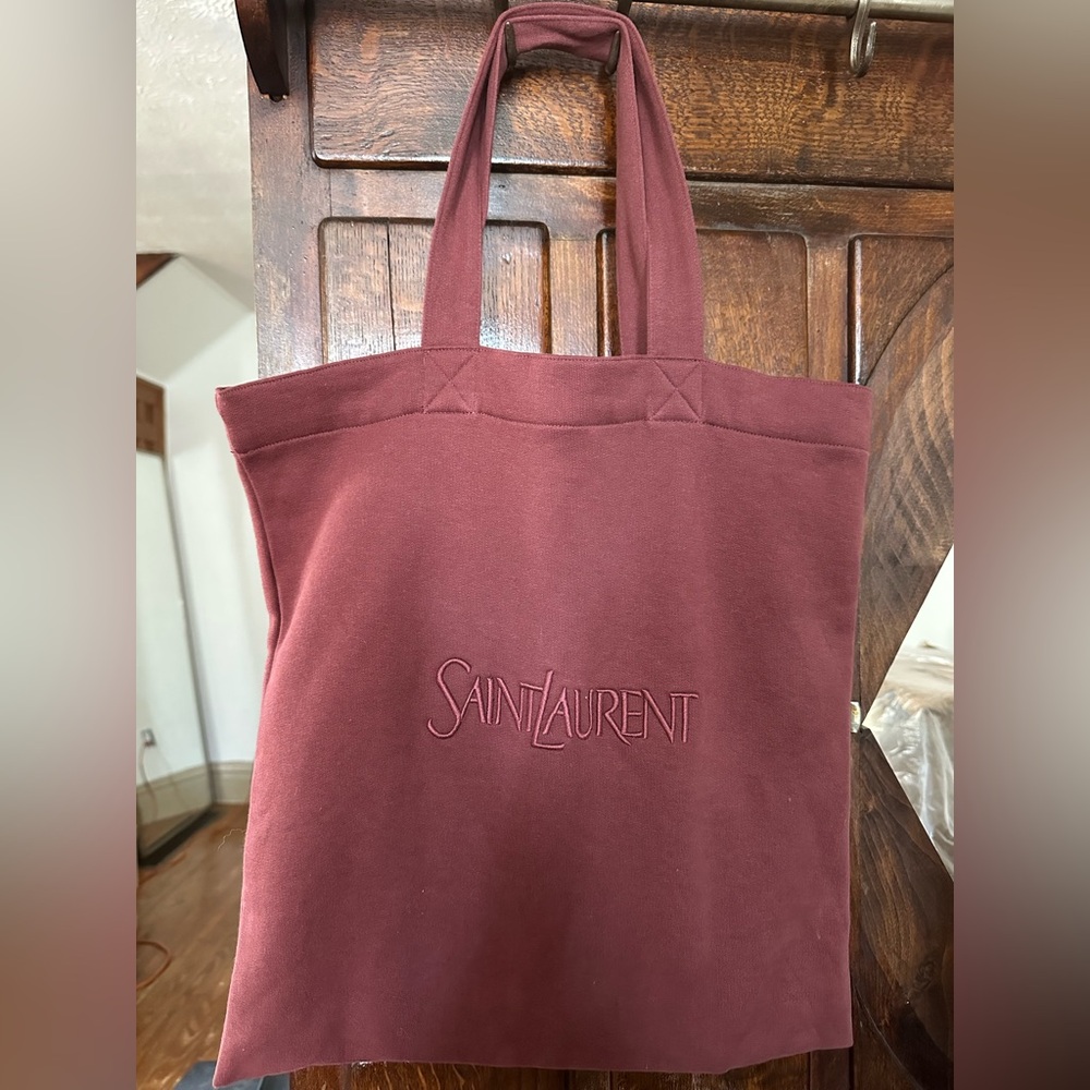 Saint Laurent tote bag in fleece